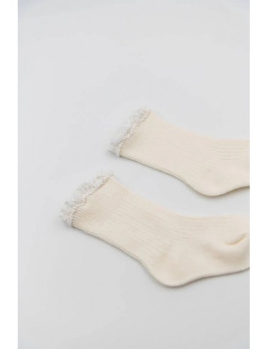Chaussette avec dentelles