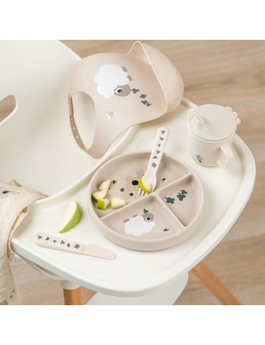 Assiette compartimentée