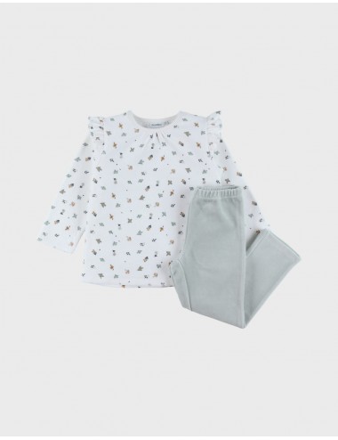 Pyjamas 2 pièces en velours