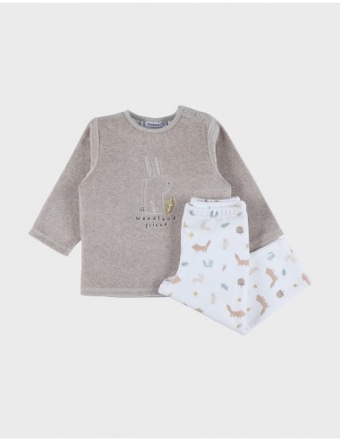 Pyjama 2 pièces en velours