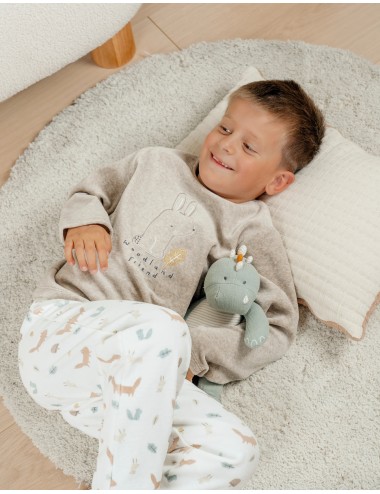 Pyjama 2 pièces en velours