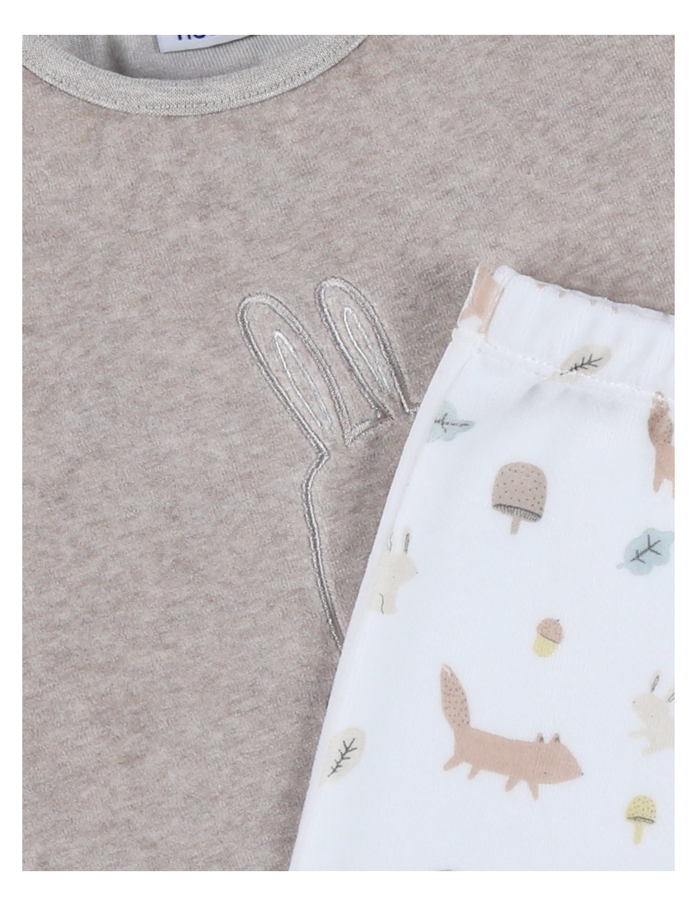 Pyjama 2 pièces en velours