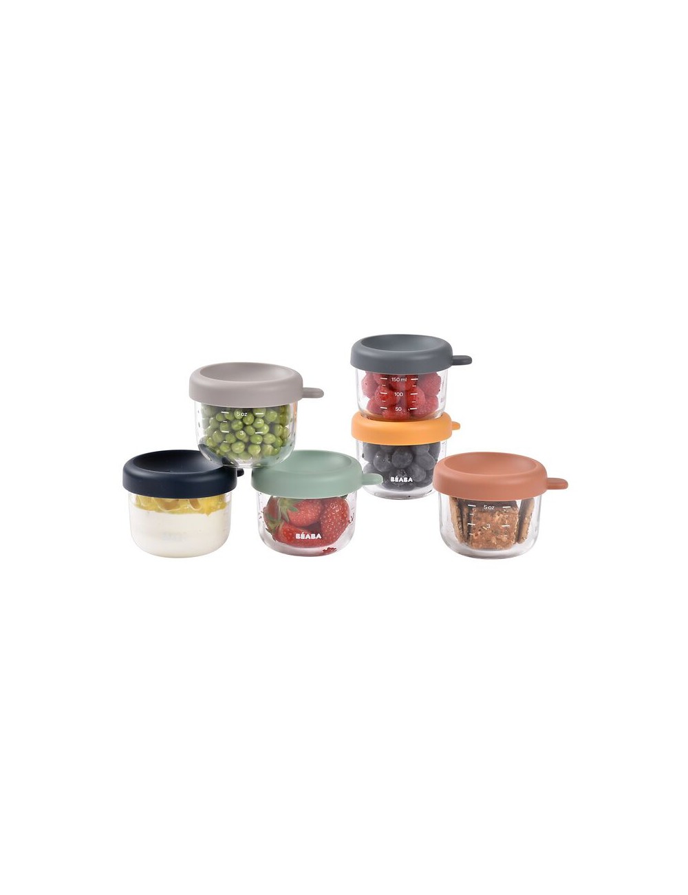 Pots de conservation en verre 150ml