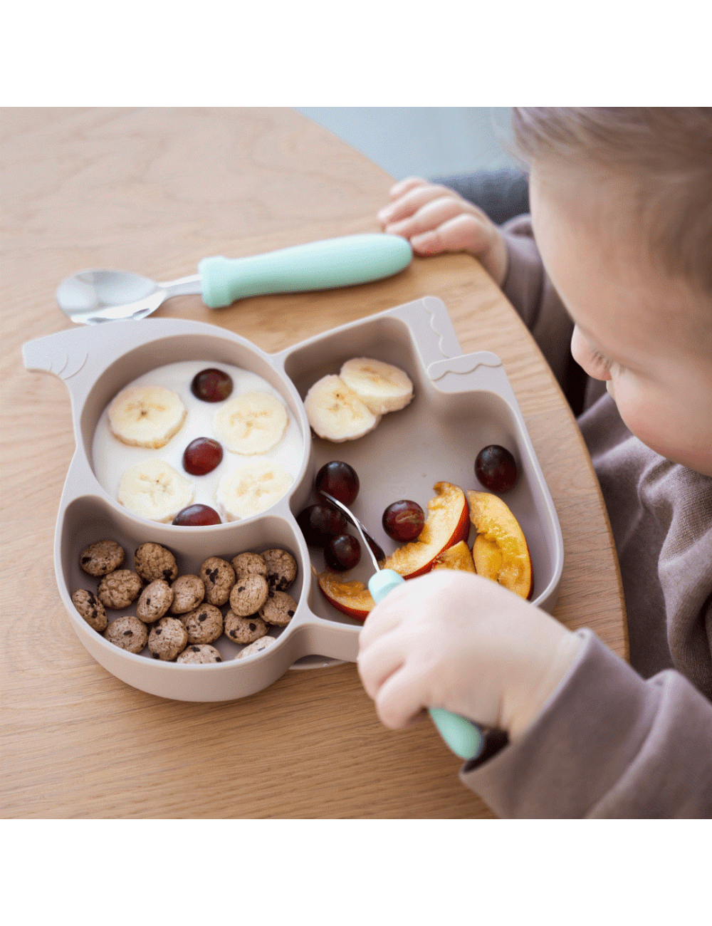 Assiette compartimentée