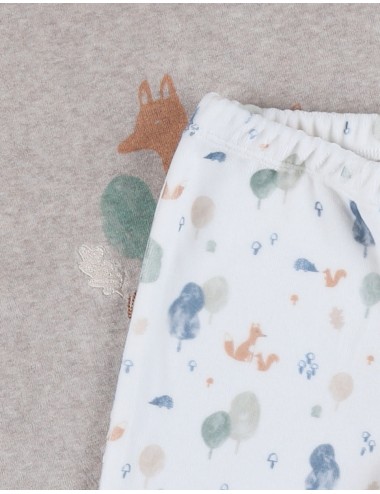 Pyjama 2 pièces en velours