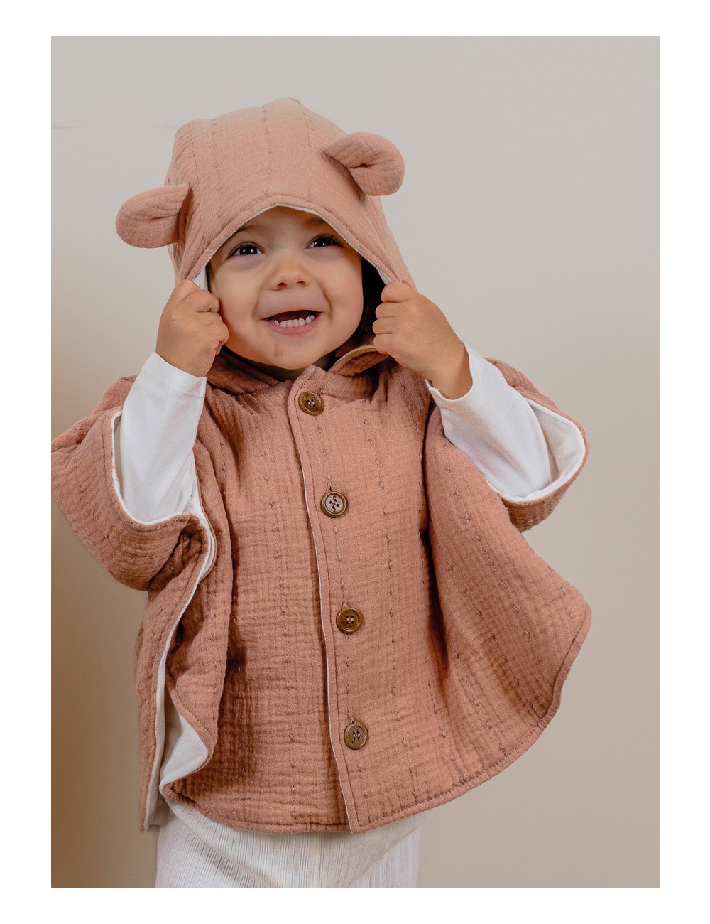 Poncho en coton bio