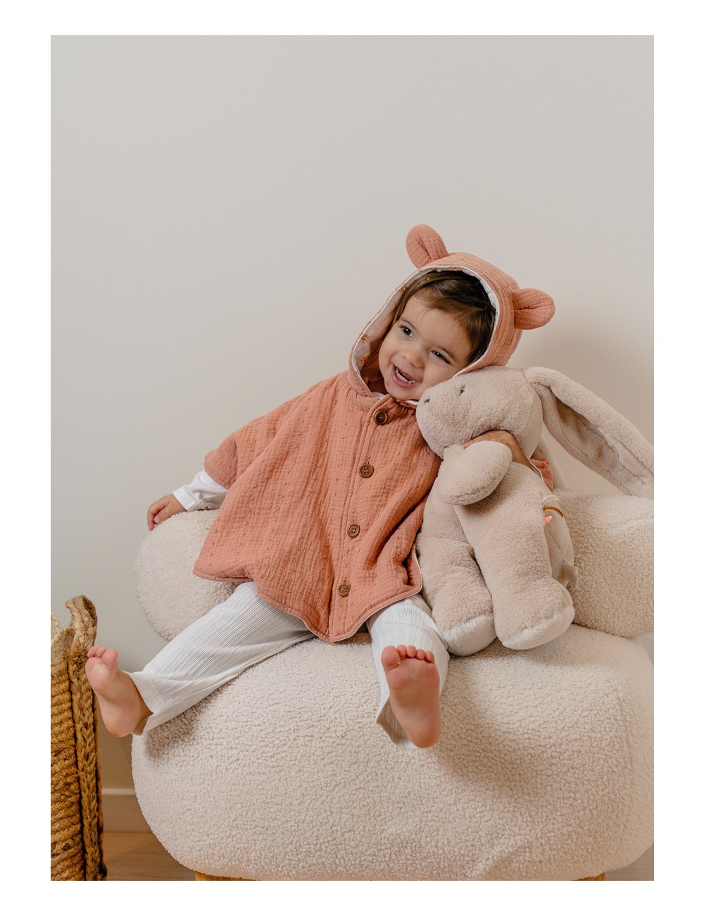 Poncho en coton bio
