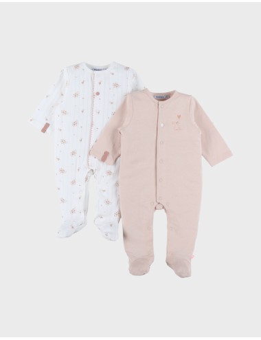 Lot de 2 pyjamas bébé en coton