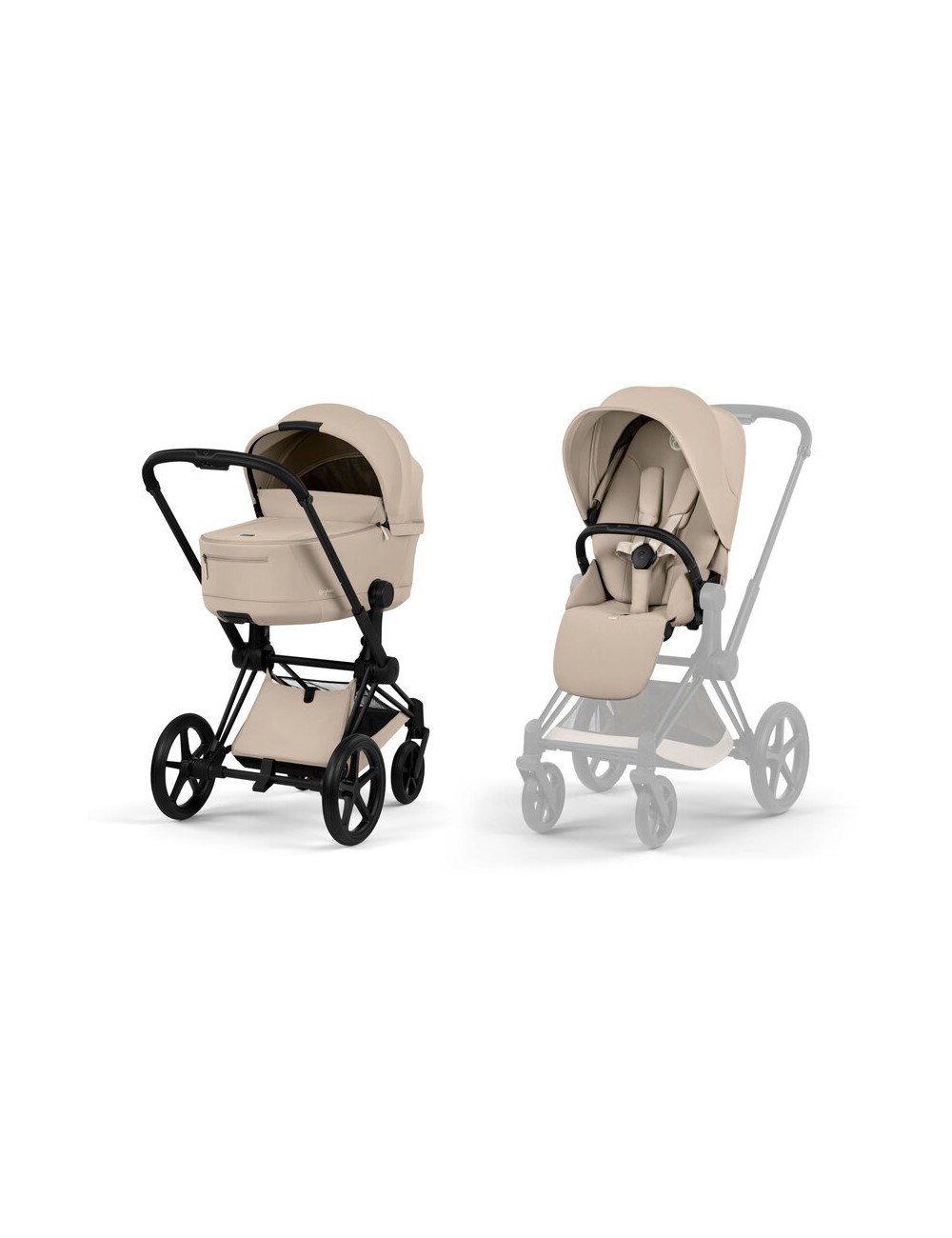 Poussette priam avec nacelle pliable