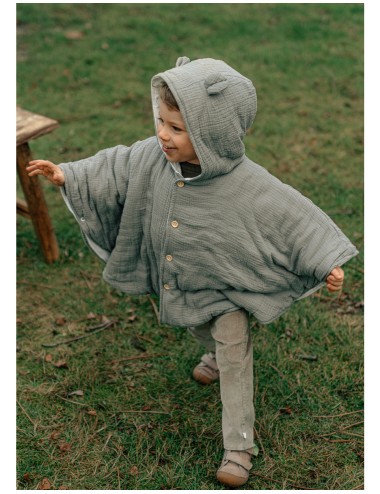 Poncho en coton bio