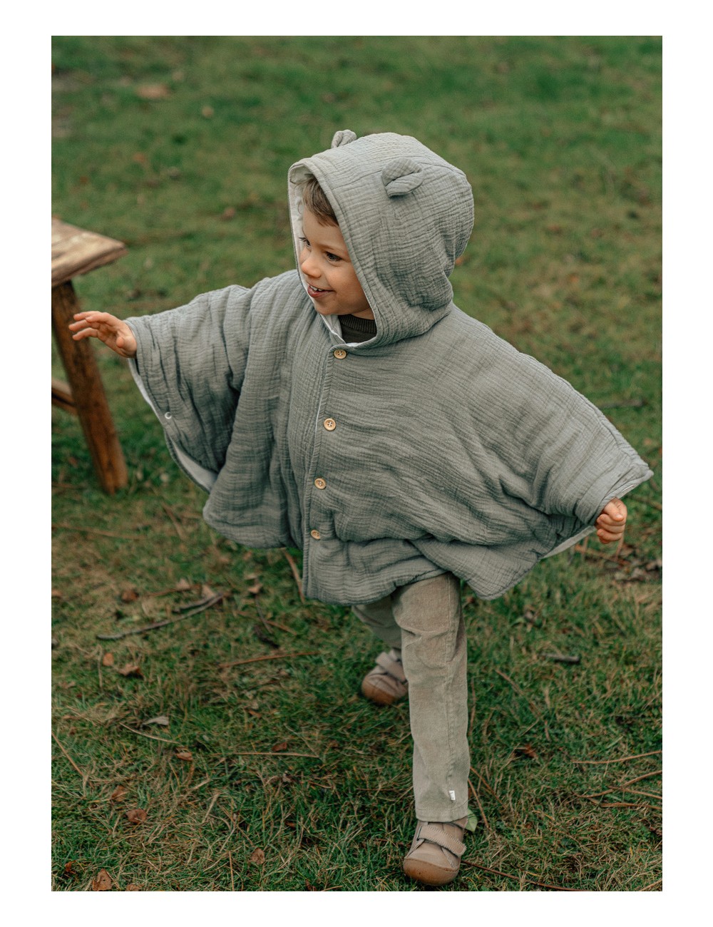 Poncho en coton bio