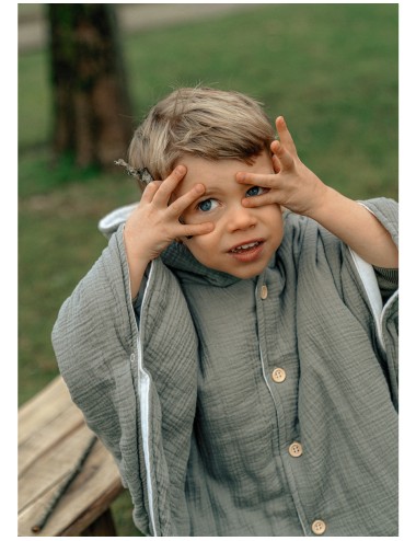 Poncho en coton bio
