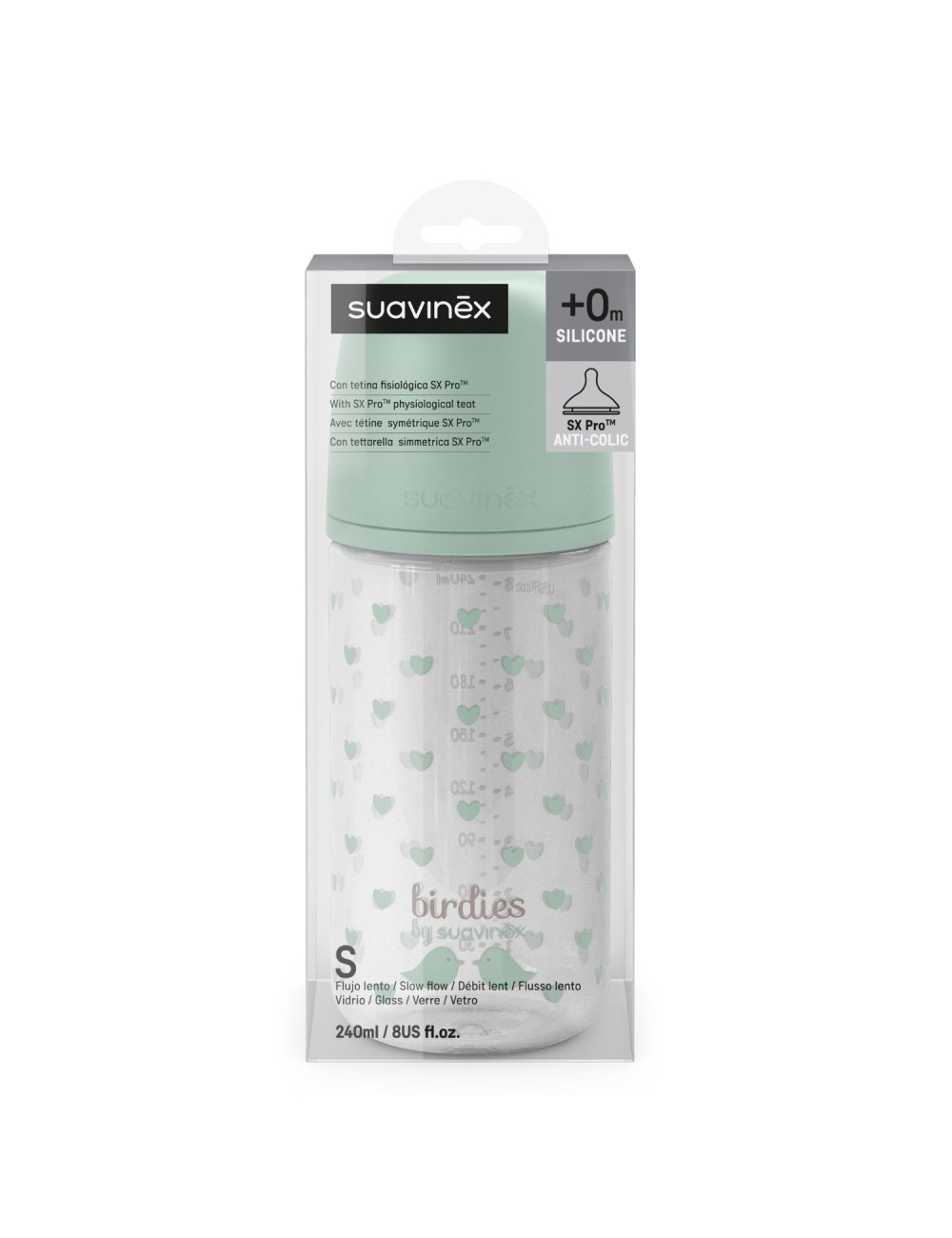 Biberon en verre 240 ml