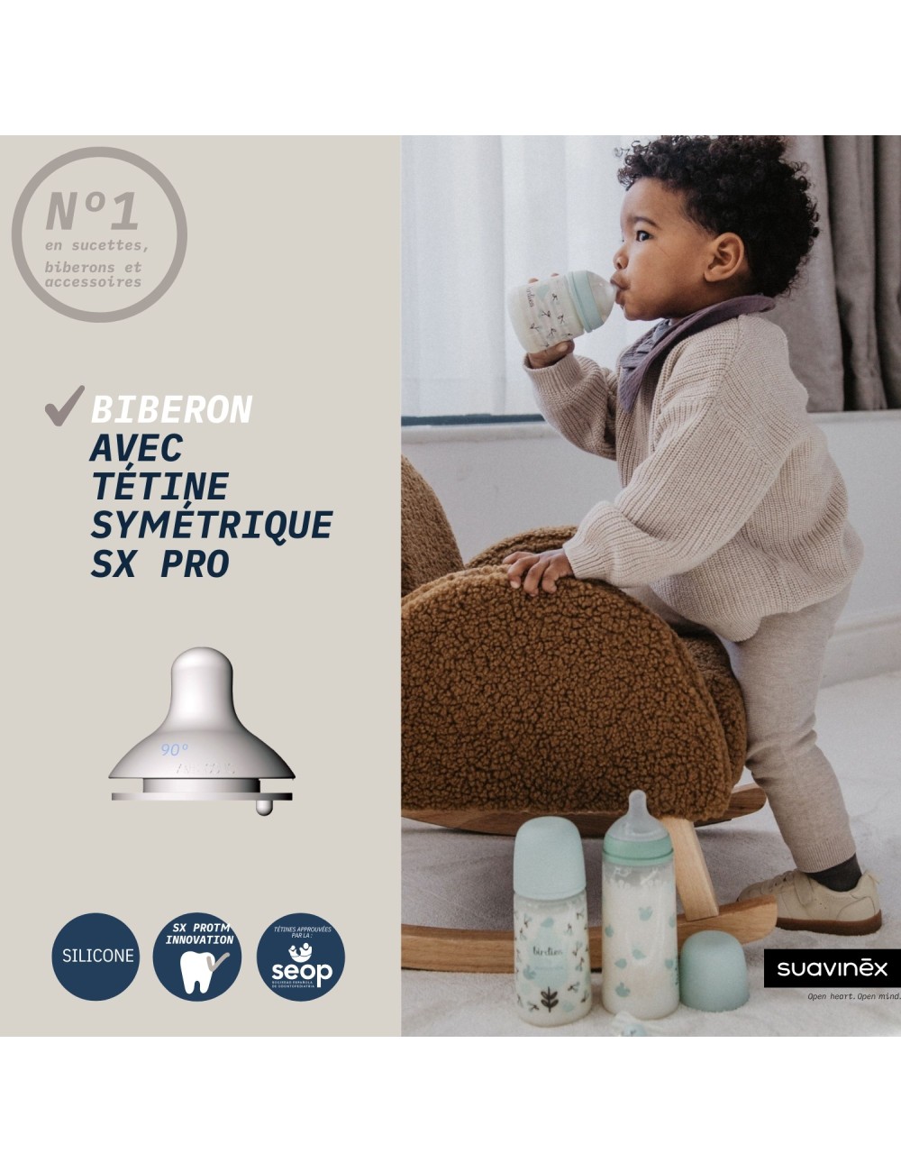Biberon en verre 240 ml