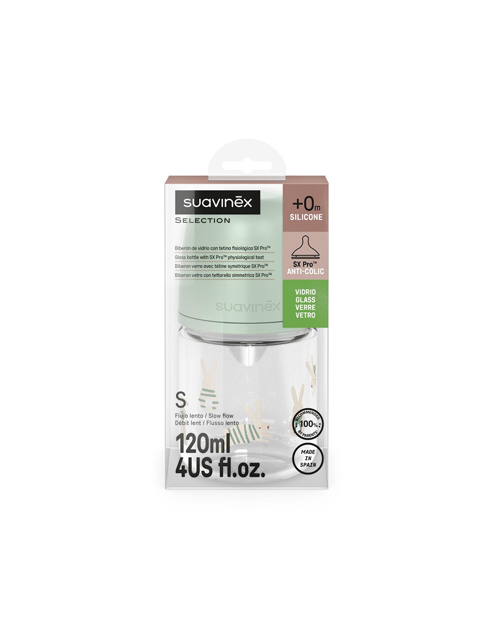 Biberon en verre 120 ml